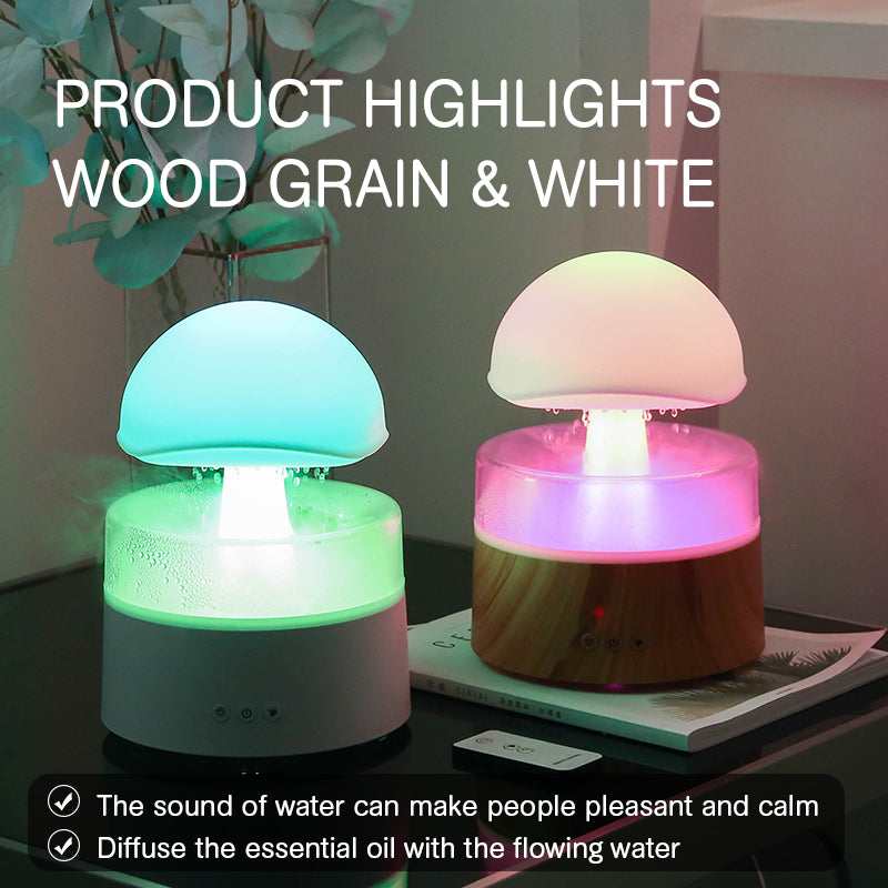 Transform Your Space with the Rain Cloud Ultrasonic Aromatherapy Humidifier & Air Diffuser