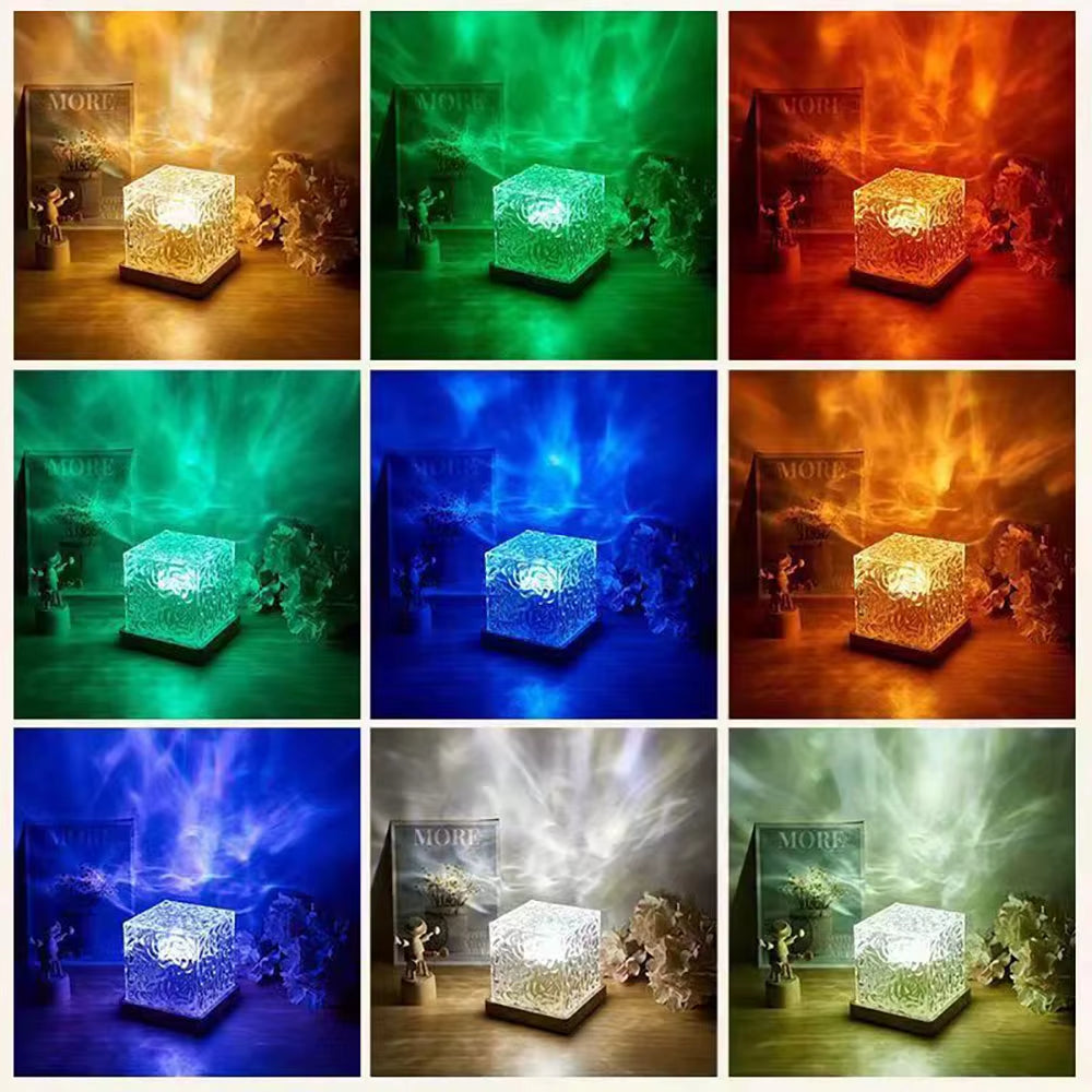 Northern Lights & Ocean Wave Projector Lamp – Ambient Party & Bedroom Atmosphere Light