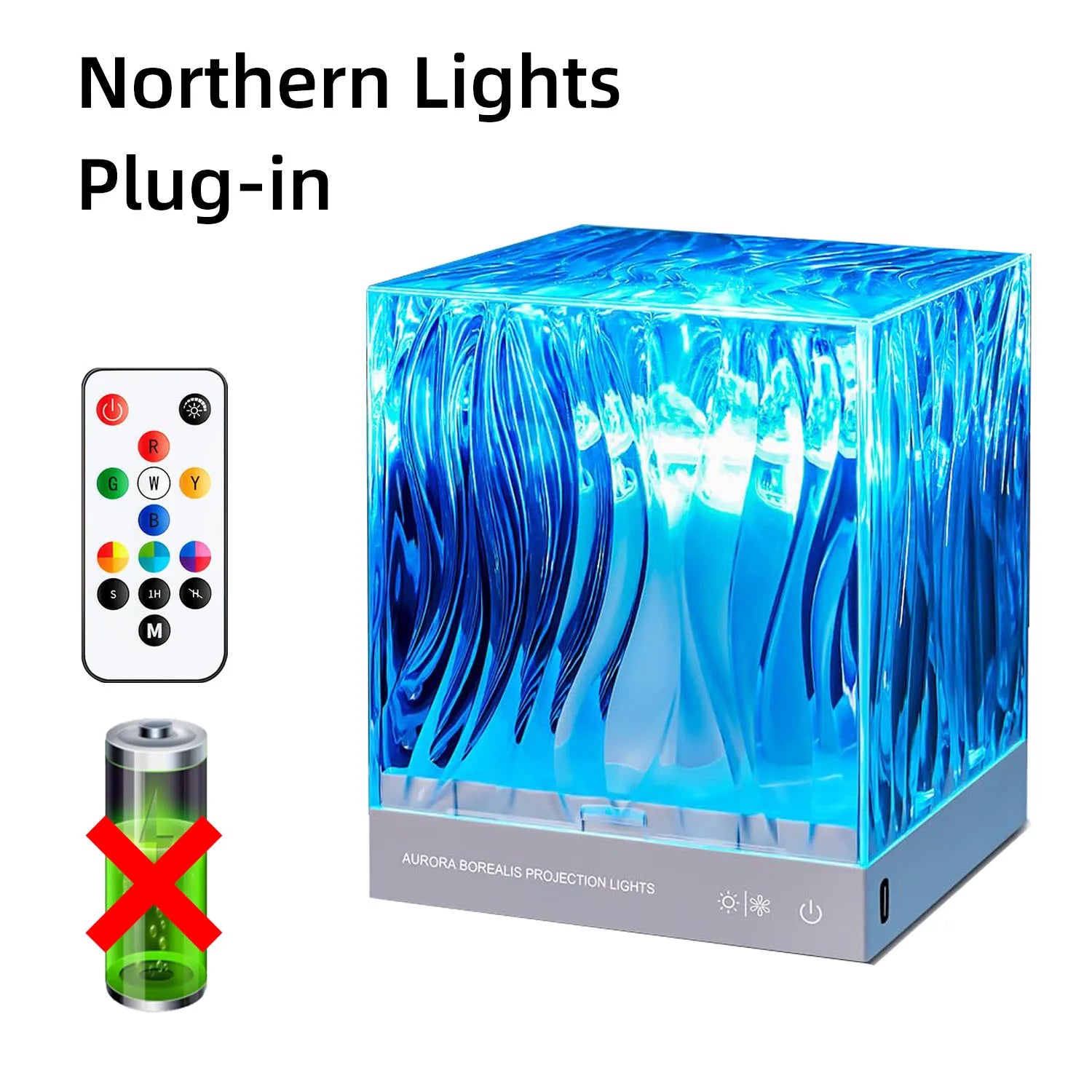 Northern Lights & Ocean Wave Projector Lamp – Ambient Party & Bedroom Atmosphere Light
