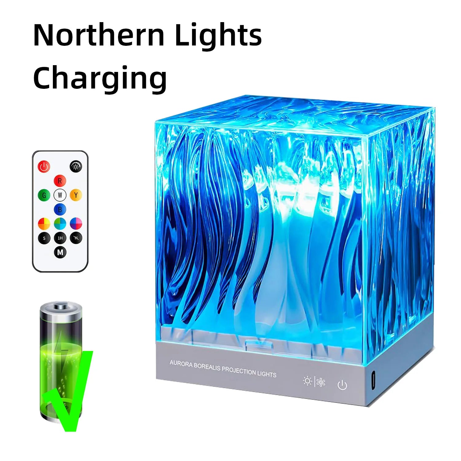 Northern Lights & Ocean Wave Projector Lamp – Ambient Party & Bedroom Atmosphere Light