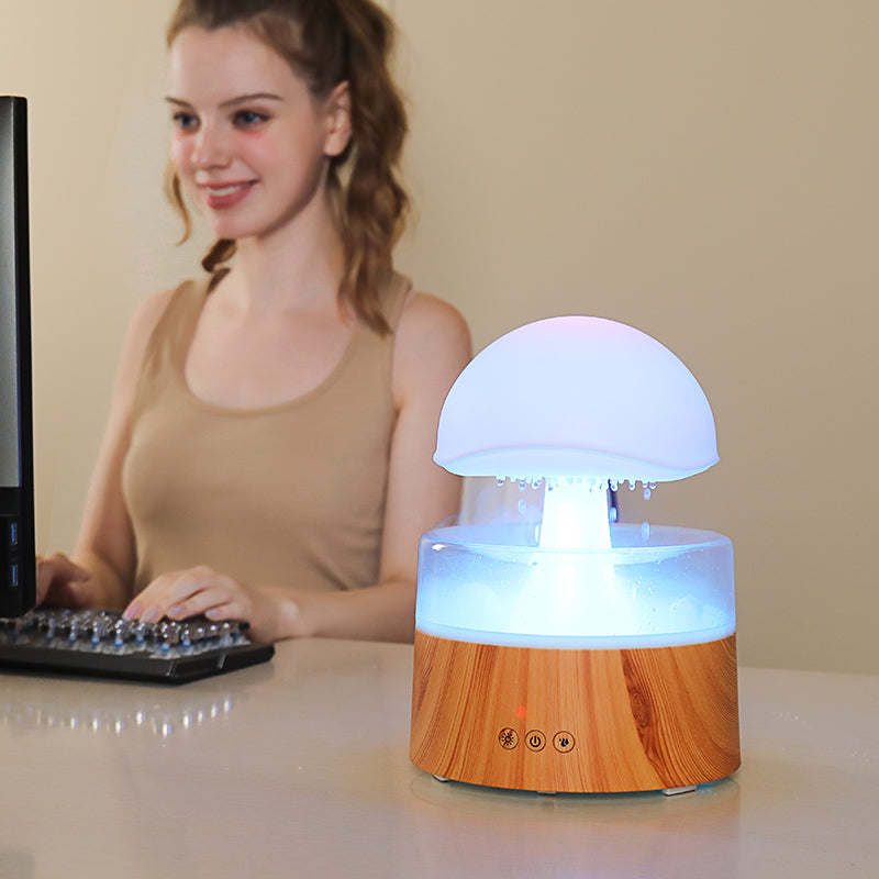 Transform Your Space with the Rain Cloud Ultrasonic Aromatherapy Humidifier & Air Diffuser